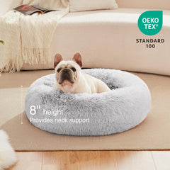 Love's cabin fluffy faux fur texture provides warm, cuddly comfort