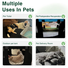 Love's cabin playpen with zippered door for quick pet access