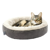 Love's cabin cama redonda donut 20in, refugio cómodo para gatos y perros pequeños.