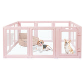 LoveTail playpen side view with transparent panels for easy supervision