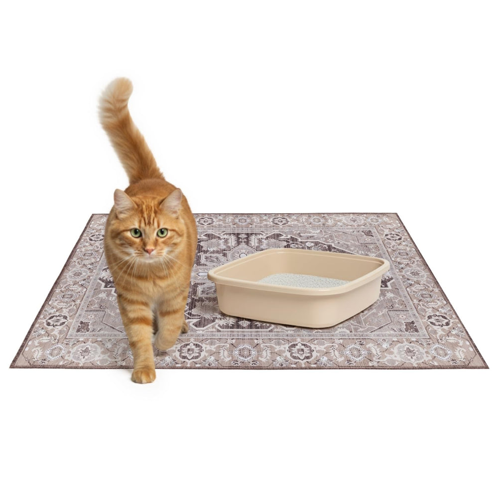 Lovewag Pets cat litter mat 2-pack large 36x48 traps litter for cleaner floors.