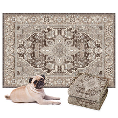 Lovewag Pets decorative-floor-mat caramel creme protects floors with style