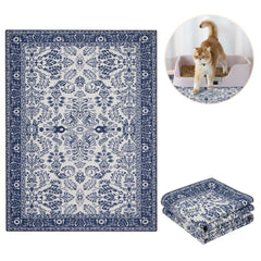 Lovewag Pets dump and wash design of Indigo Garden mat in action