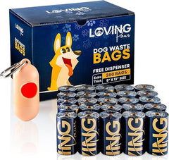 LOVING Paws premium dog waste bags roll showing durability for daily walks