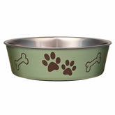 Loving Pets Bella Bowl artichoke stainless steel for durable meals and hydration