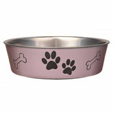Loving Pets Bella Bowl stainless-steel-54oz: durable, rust-resistant feeding bowl for home or travel.