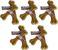 Loving Pets Nature's Choice pressed bone 12in chew-action demonstrates durable chewing and tartar-control potential.