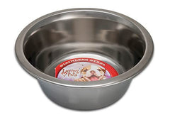 Loving Pets standard stainless dish bowl in use, dishwasher-safe for quick cleanup.