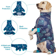 LovinPet boxer dogs onesie with reflective stripe for safer night walks.