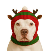 LovinPet Christmas dog hat snood antler design for festive look and ear protection