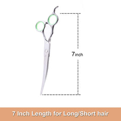 LovinPet dog-cat grooming shears with ergonomic cushioned handle