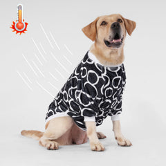 LovinPet freehand print black and white pattern adds visual flair for chilly days.