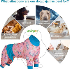 LovinPet large-dog-onesie post-surgery comfort side view easy to wear