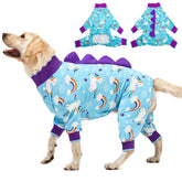 LovinPet large dog pajamas laid out for recovery-friendly comfort.