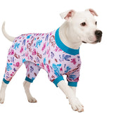 LovinPet large dogs pajamas garden print on dog for post-surgery comfort