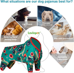 LovinPet pitbull pajamas long-sleeve dog wear for all-season use