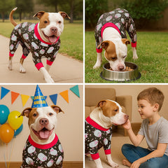 LovinPet pjs para perro grande, pullover cómodo, facilita vestir tras salidas.