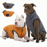 LovinPet puffer para perro grande, frente: abrigo cálido para paseos diarios en clima frío.
