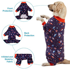 LovinPet Pullover Pitbull Pajama full-coverage design: comfortable across seasons and naps.