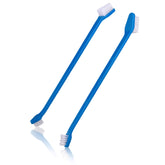 LOVINPUP double-sided toothbrush set with long handle for precise pet cleaning