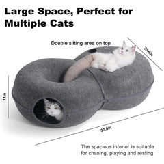 LovIntry cat tunnel top rest area view showcasing cozy perch for naps