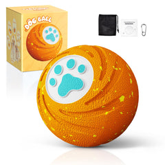 Lovkid Smart Interactive Dog Toy ball front view highlighting durable E-TPU construction for medium and large dogs.