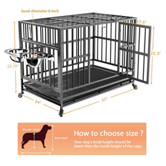 LOVMOR air lift rod demonstrates hands-free top door operation for convenient crate access.