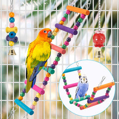 LovyoCoCo 11-piece bird toys offer varied textures and bells.