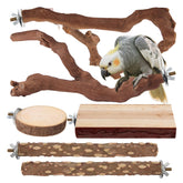 lovyoCoCo parrot perch gnarly grapevine branch offers natural texture for climbing.