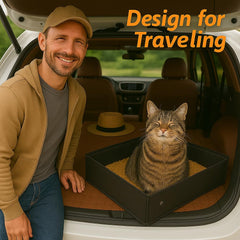 Loyareal leak-proof-seal demonstrates spill prevention during bumpy rides.