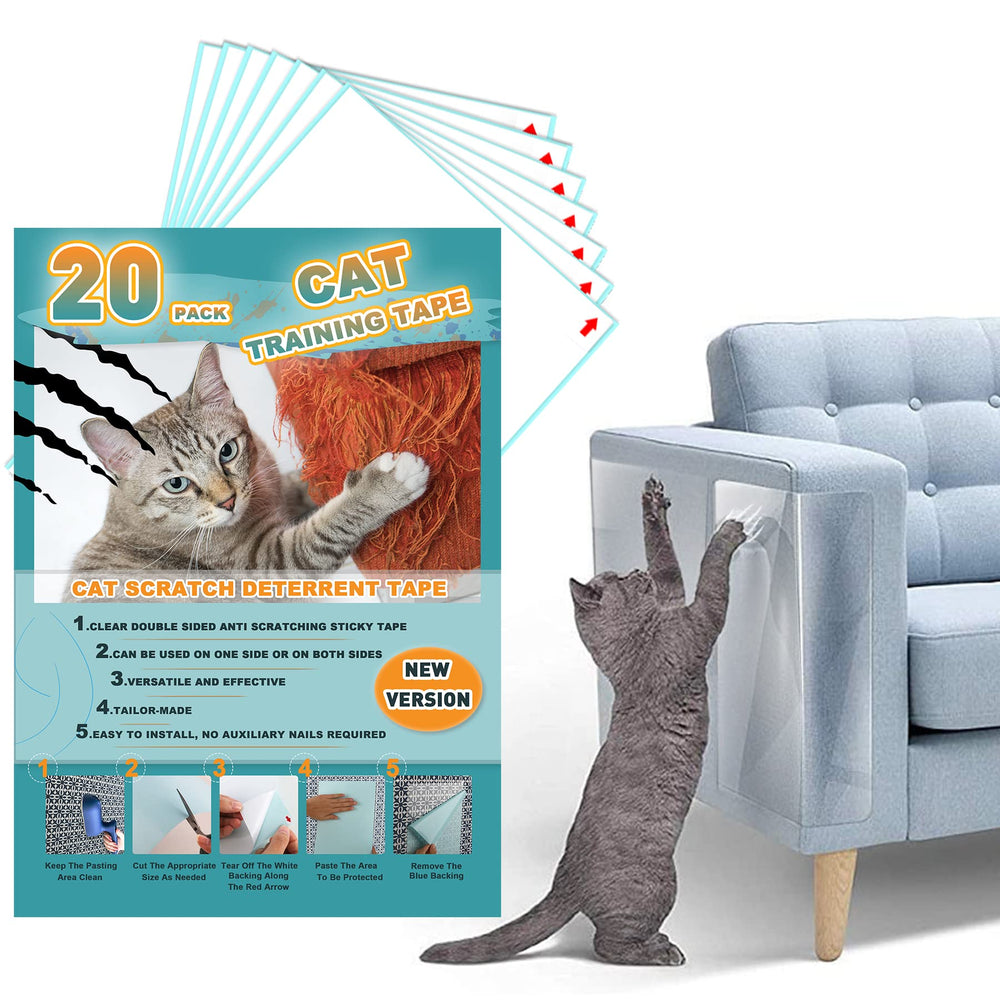 LQ-TT-CY-CX cat scratch tape 20-pack packaging for quick protection.