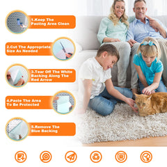LQ-TT-CY-CX clear double-sided tape protects furniture and trains cats.