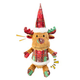 LSSYYQQ Christmas deer dog toy squeaker for interactive play