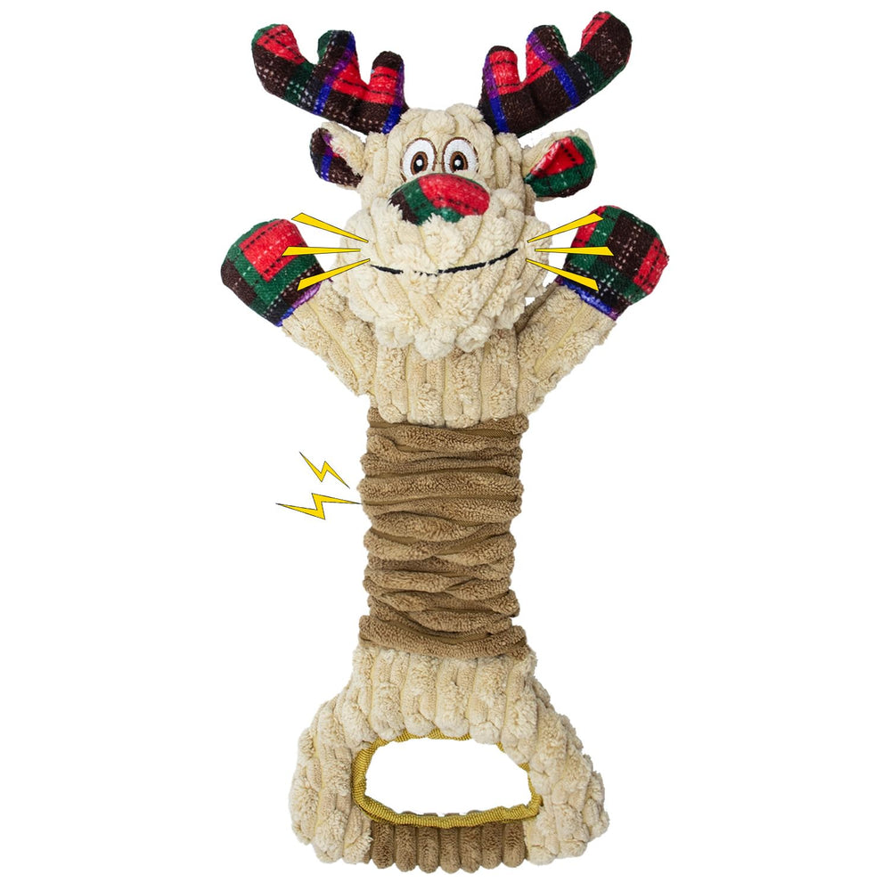 LSSYYQQ deer-head squeaker close-up boosts dog engagement during play.