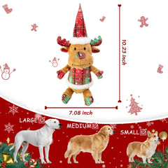 LSSYYQQ plush Christmas deer dog toy offers soft comfort and durable fun