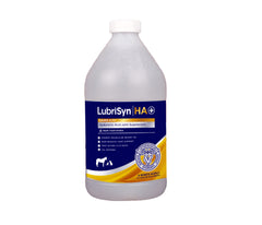 LubriSynHA clear liquid bottle for easy daily joint care