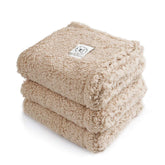 Luciphia 1-pack 3 calming blankets close-up fabric shows ultra-soft microfiber texture for cozy pets