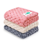 Luciphia 3D jacquard blanket closeup delivering plush warmth for pets