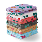 Luciphia dog blanket pack6 bone-print design provides sofa protection.