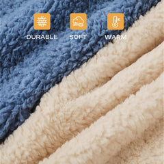 Luciphia blanket haze blue color provides comforting warmth for pets.