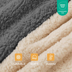 Luciphia puppy blanket sherpa texture closeup highlights ultra-soft surface for snuggling.