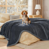 Luciphia waterproof bed blanket soft-sherpa-fleece close-up showing plush texture and warmth for cozy pets