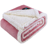 Luciphia waterproof blanket close-up pink fleece texture for cozy naps