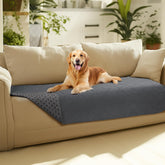 Luciphia waterproof couch cover grey closeup shows durable protection against spills.