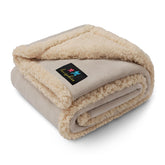 Luciphia waterproof pet blanket front view on a sofa protects against spills.