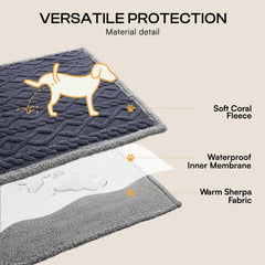 Luciphia reversible sherpa side provides extra plush comfort