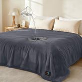 Luciphia Waterproof Pet Blanket on sofa provides full-coverage protection against spills.