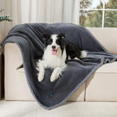 Luciphia waterproof pet blanket close-up showing soft fleece for cozy lounging and dryness.
