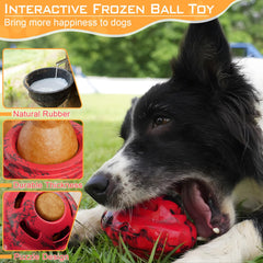 Luckdoor food-grade rubber dog toy is safe and durable
