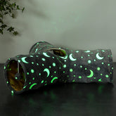LUCKITTY Cat Tube Tunnel collapsible for convenient storage and travel.